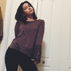 Plum/purple loose boho top 💜✨